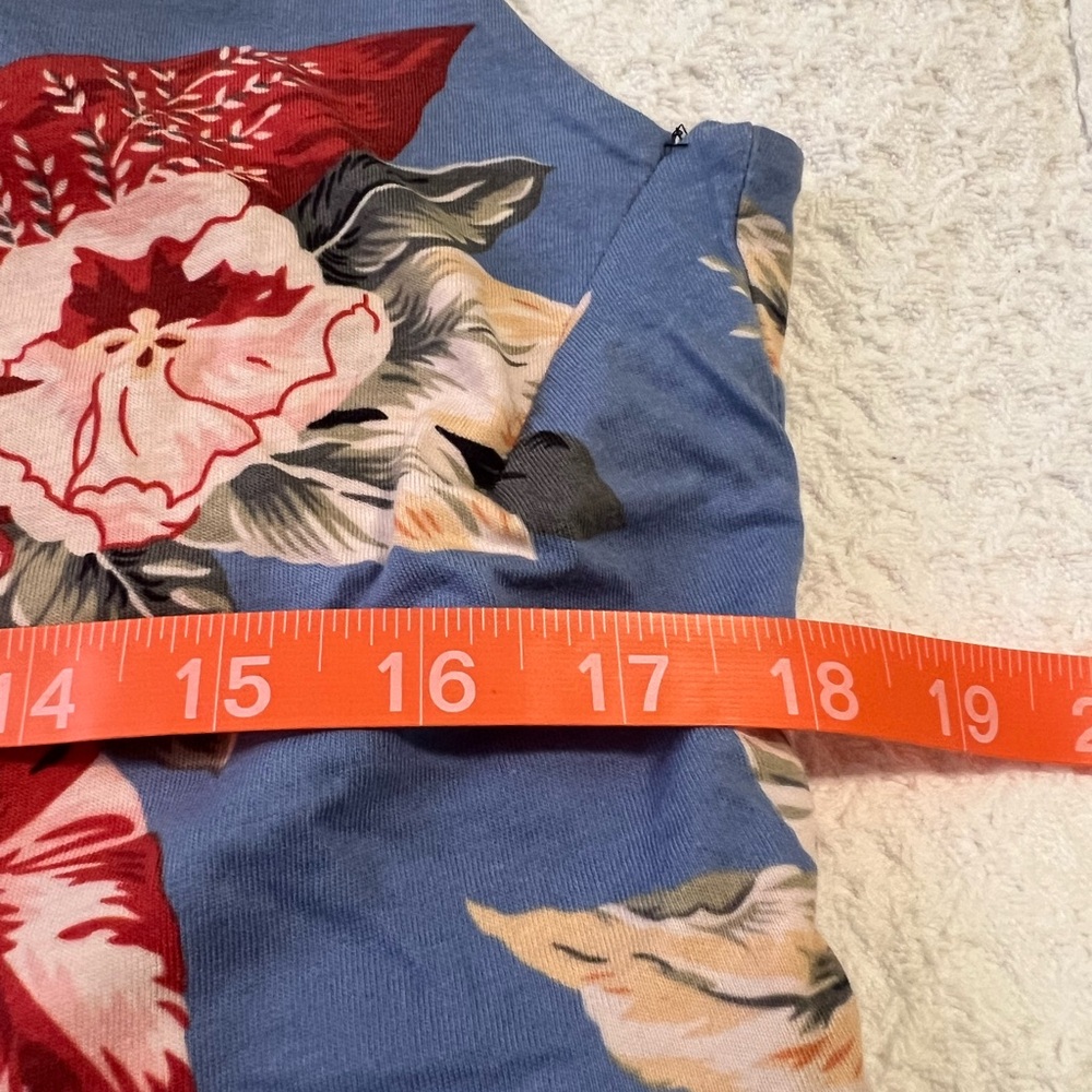 Chic Blue Floral Maxi Dress - Picture 7 of 10